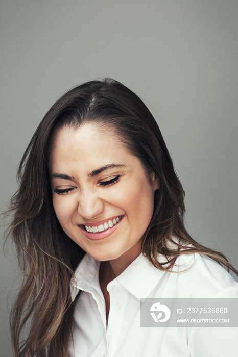 Portrait of smiling young woman