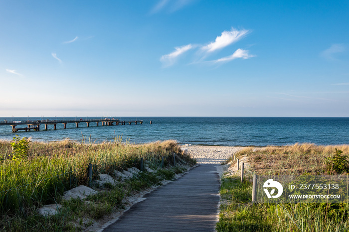 Ostseeküste in Göhren auf der Insel Rügen