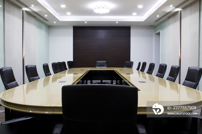 Modern meeting room with table and chairs. concept conventon room. conference room