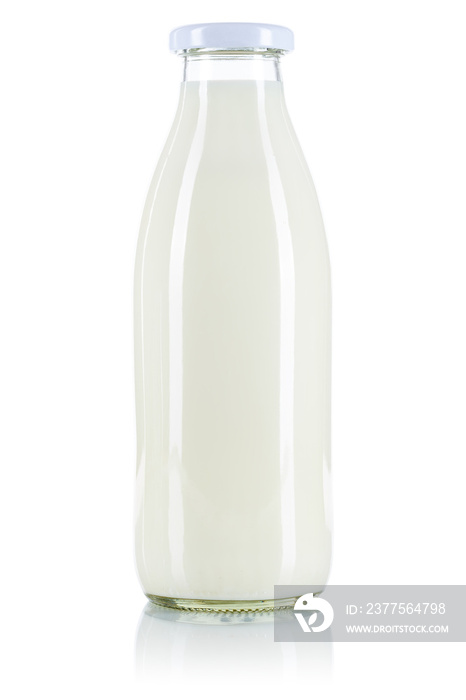 Milch Flasche Milchflasche freigestellt Freisteller isoliert