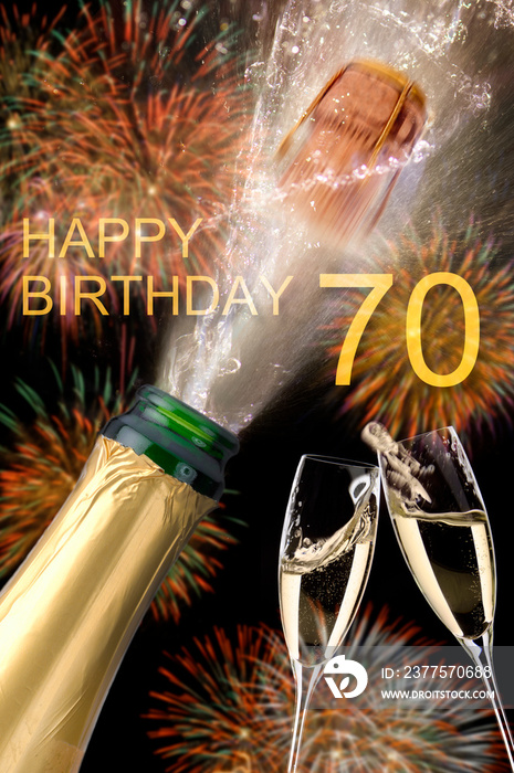 congratulations  on the 70th birthday