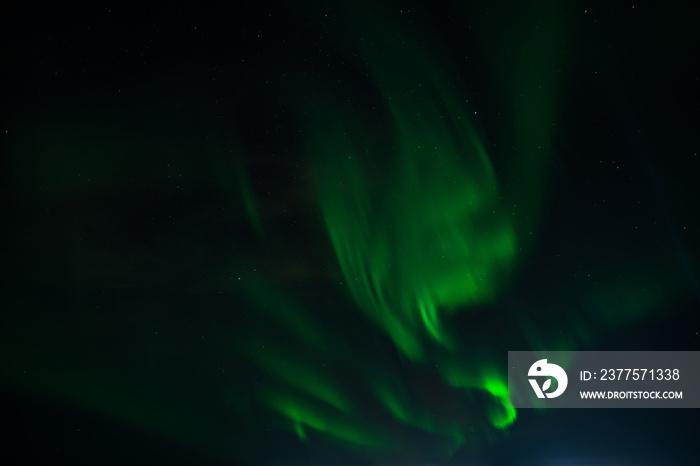 Northern lights on the night sky of Iceland