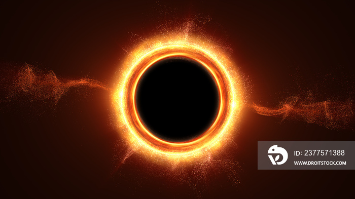 黑洞的未来主义平视显示模拟——一个表现出如此强大的时空区域
