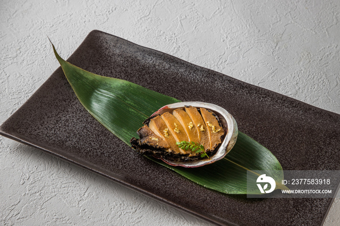 あわび料理　Luxury abalone dishes Japanese food