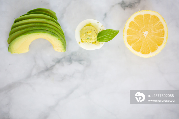 Straight Up Avocado Deviled Eggs