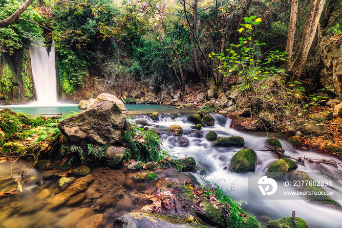 Waterfall Banias landscape