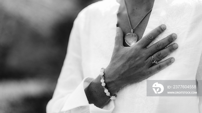 Gratefulness Meditation Hand Gesture