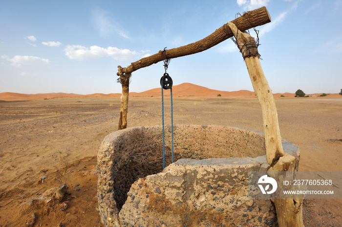 Old Water well in Sahara Desert