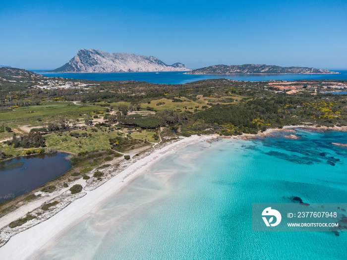 Sardegna: Cala Brandinchi - San Teodoro. Veduta aerea