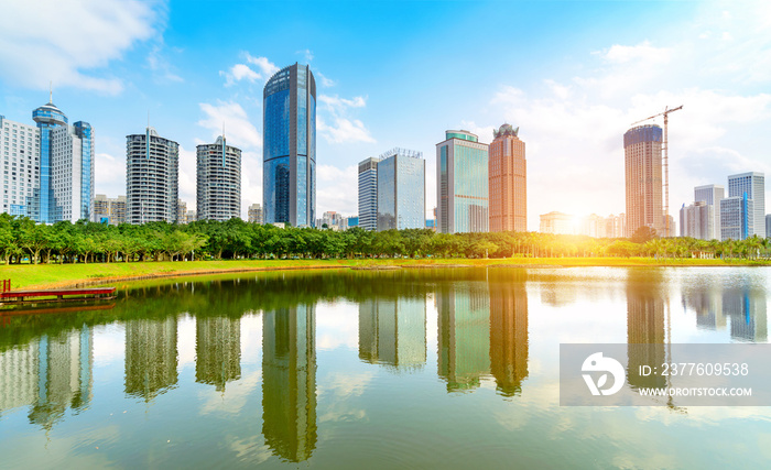 Skyscrapers in Hainan Island, China