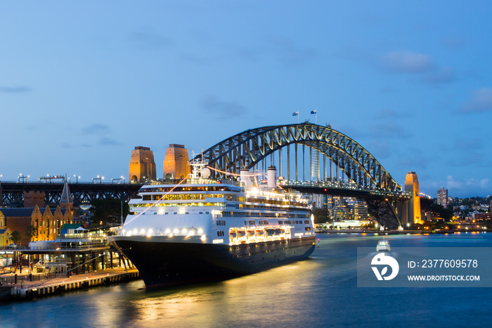 Sydney Harbour At Dusk