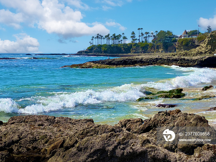 Crescent Bay of Laguna Beach, Orange County, California USA.