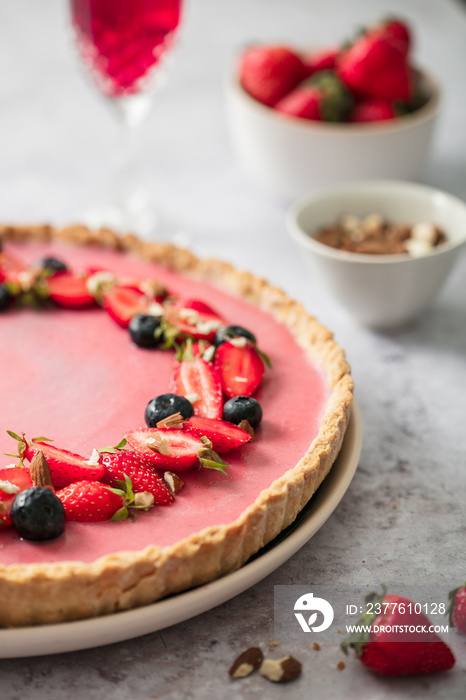 Tarte aux fraises maison