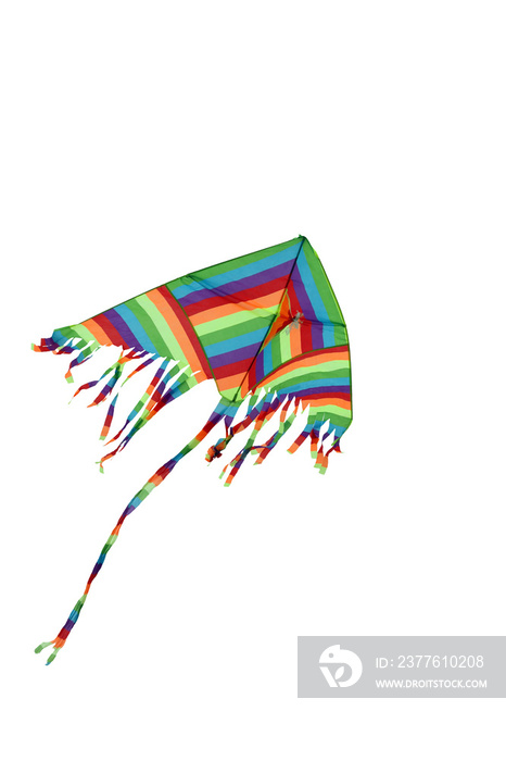 colorful kite on white