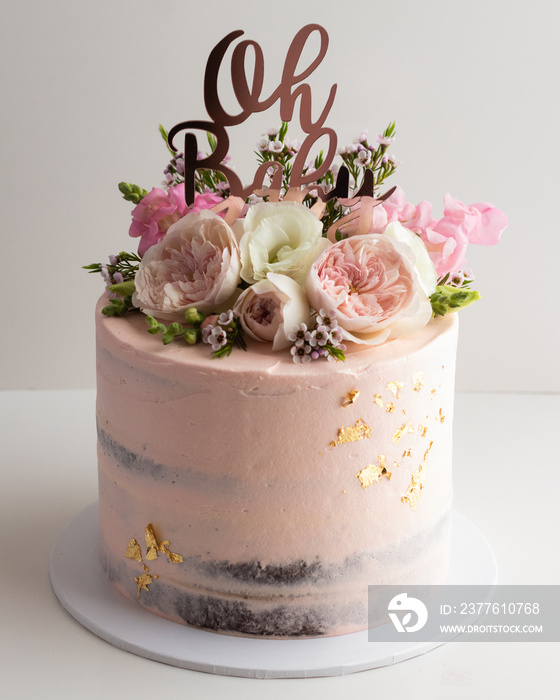 Elegant Baby Shower Cake