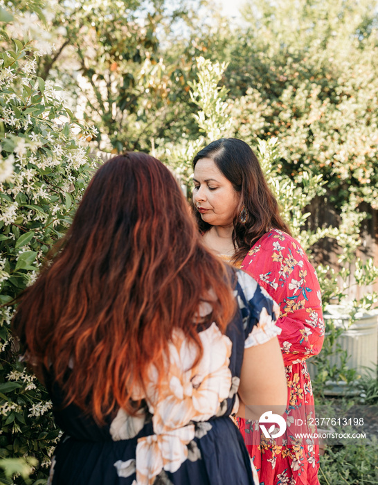 South Asian mother and daughter portraits