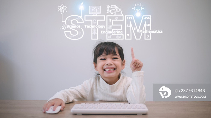 STEM Education Concept, STEM. Science Technology Engineering Math. Sci-Tech. Tech. Education concept.