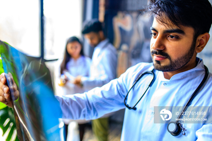 indian medic students practicing in sun classroom