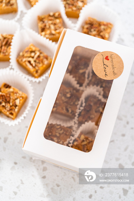 Pumpkin spice fudge with pecans