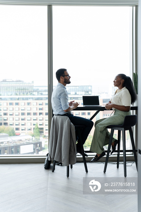 Business people having meeting in modern office