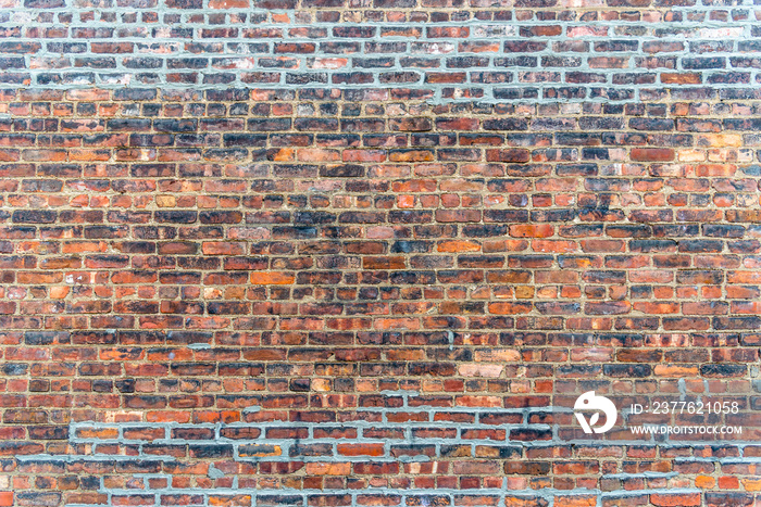 Old red brick wall texture grunge background