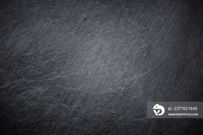 Dark grey and black slate background or texture