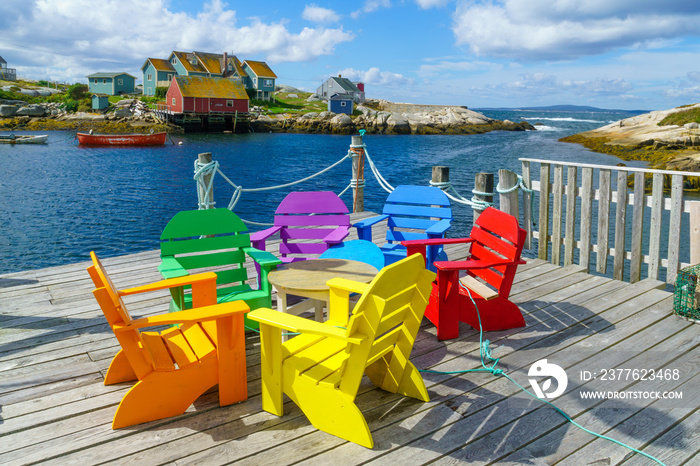 The fishing village Peggys Cove