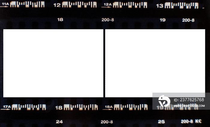 (35 mm.) film frame.With white space.