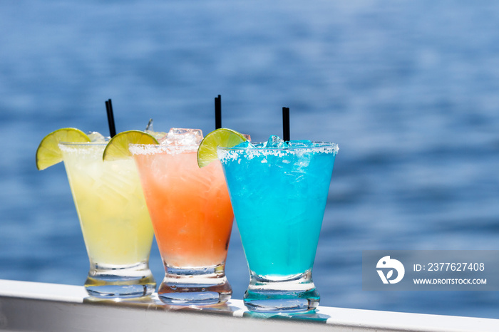 refreshing margaritas on the water