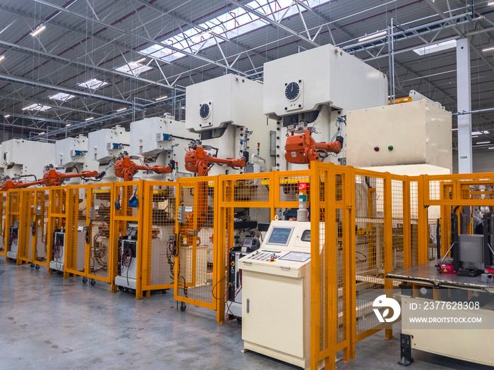 Machines for the production of metal automotive parts