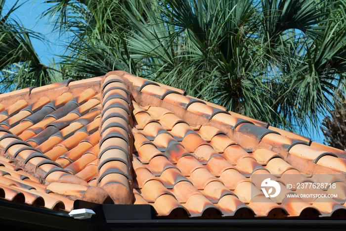 florida home with spanish tile roof