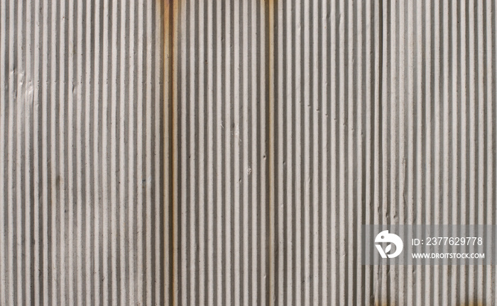 texture of old corrugated aluminum sheet