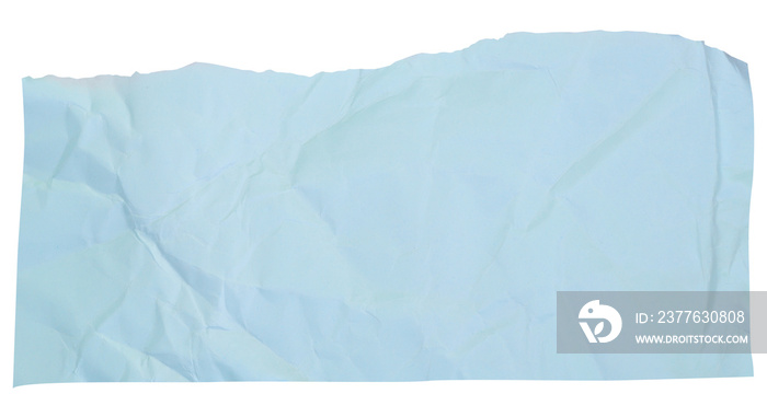 Blue pastel torn crumpled paper