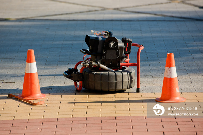 Portable camera for pipe inspection and other plumbing work.