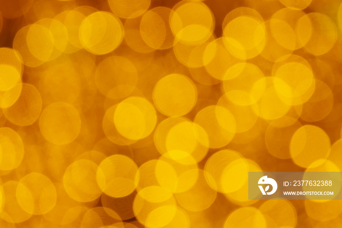 Golden yellow blurred bokeh background