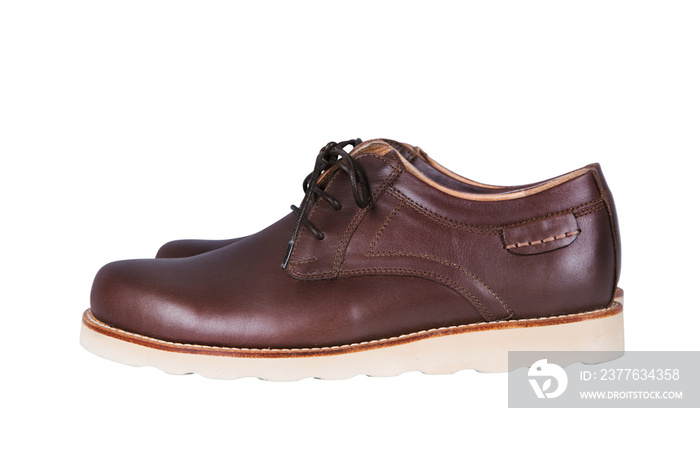 Brown leather men’s shoes