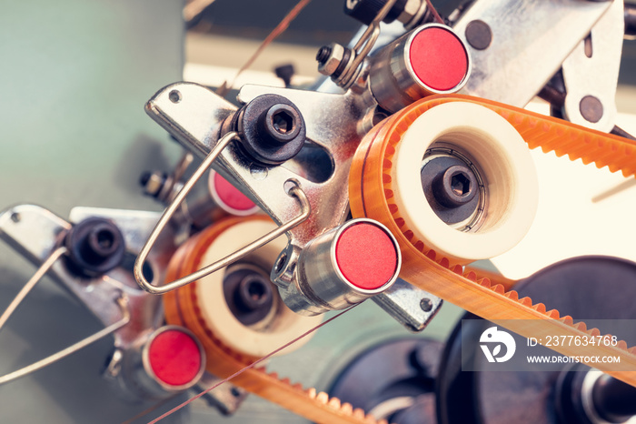 Sewing equipment, loom equipment at a garment factory