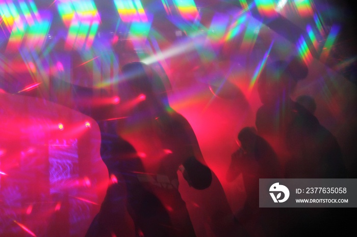 disco lights synthwave hologram club abstract lights nightclub dance party background nightlife stock, photo, photograph, image, picture