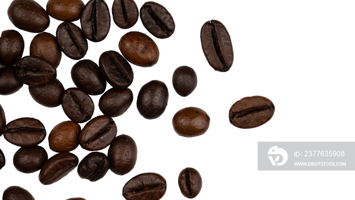 abstract coffee beans for copy space