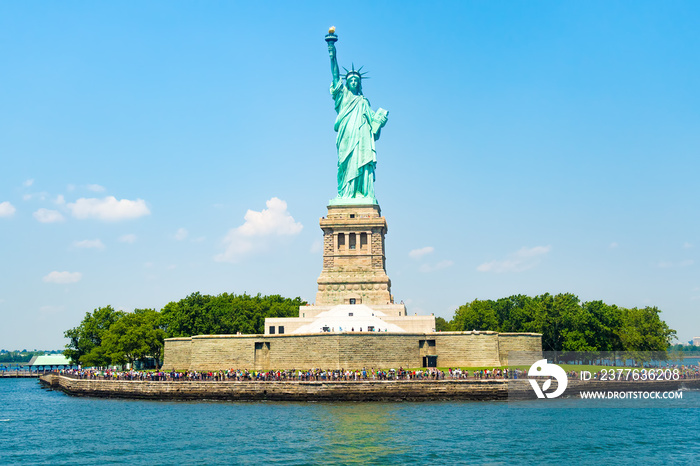 The Statue of Liberty at Liberty Island in New York