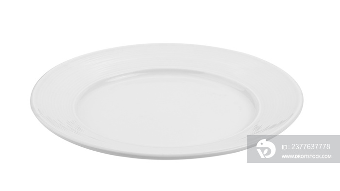 white plate isolated on white background