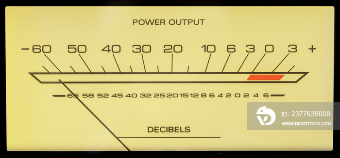 Audio Amplifier Analog Power Meter