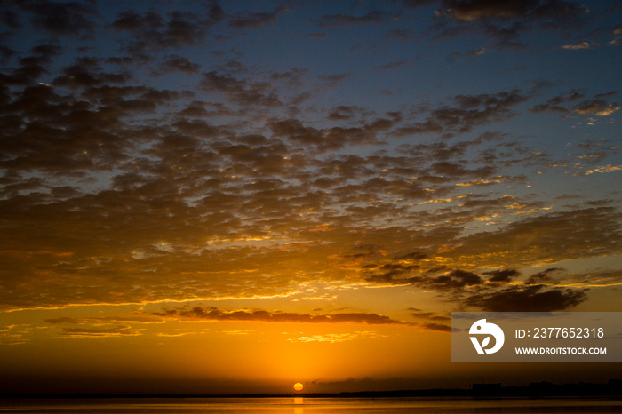 Sunrise over lake Monroe Florida