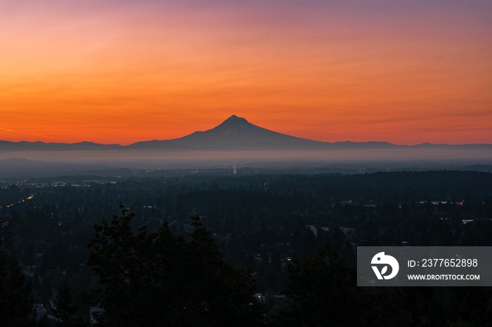 Summer Sunrise in Portland Oregon