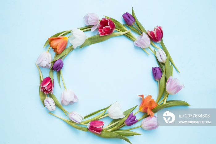 Tulips wreath