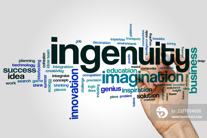 Ingenuity word cloud