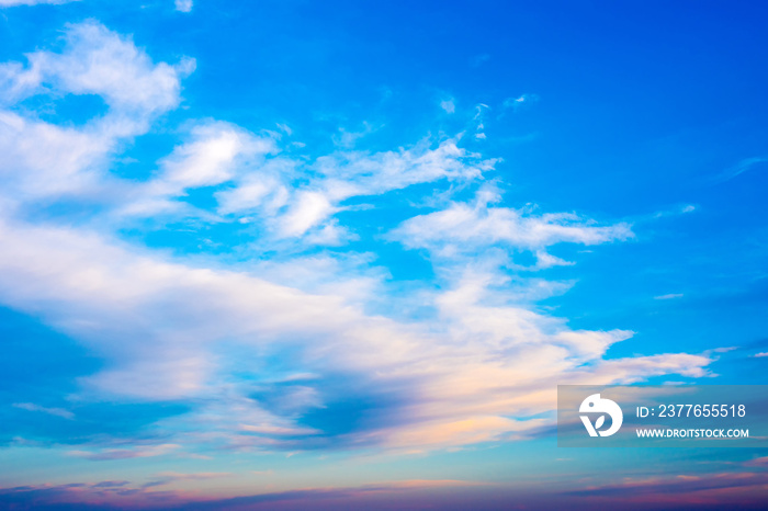 Blue cloudy sky background