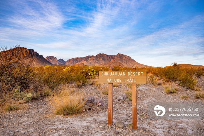 Chihuahuan Desert Nature Trail Sign