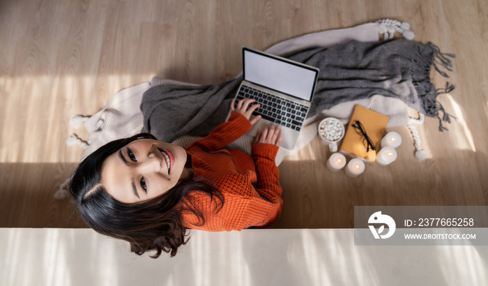 woman, asian, autumn, background, blank, blog, candles, caucasian, celebration, christmas, cold, communication, computer, concept, cozy, entrepreneur, female, festive, flat, flat lay, freelance, Asian