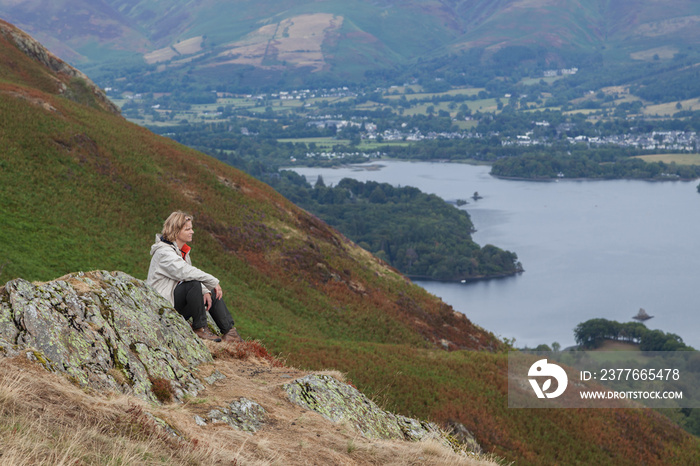 View from Catbells, Lake District, England